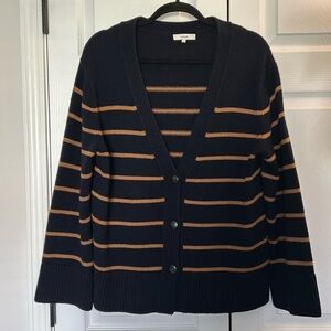 NWOT Vince Wool Cashmere Breton
Stripe Cardigan